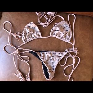 ACACIA BIKINI SET TAUPE MESH SIZE M